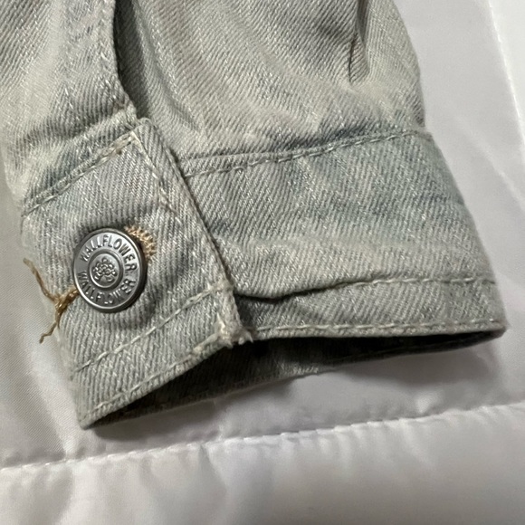 Wildflower Denim Jacket Street Wear Everyday Style - Picture 5 of 6